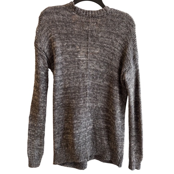 Abercrombie Fitch Marled Grey Knit Button Front‎ Cardigan Sweater Womens M L - Picture 2 of 7